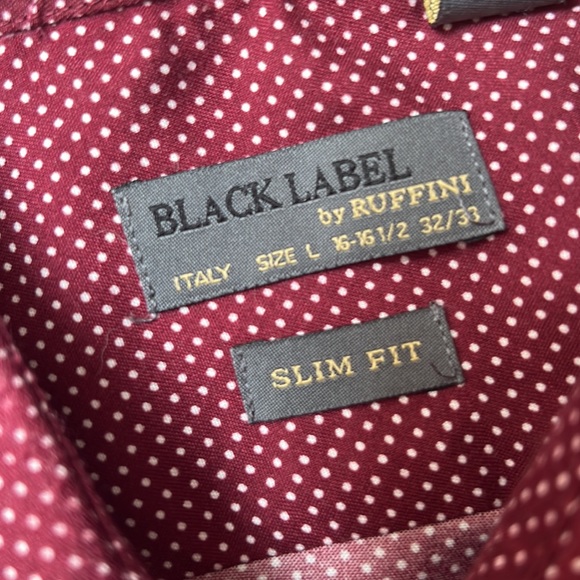 Black Label by Ruffini Button Down Dress Shirt - Picture 4 of 6